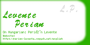 levente perian business card